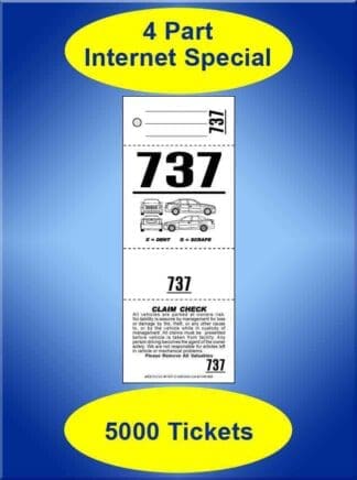 4 Part Internet Special 5,000 Valet Tickets VT4CF-IS