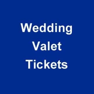Wedding Valet Parking Tickets