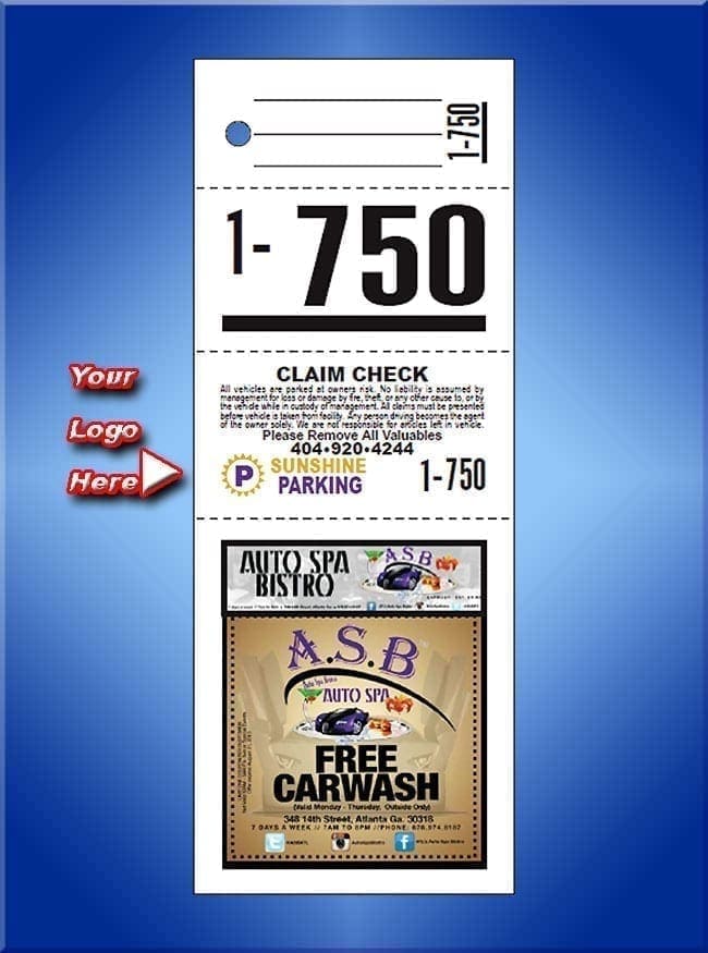 4 Part Custom Color Advertising Tickets #VT4CCLAD 4 Part Custom Color Advertising Tickets #VT4CCLAD